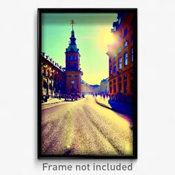 Pixel Art Poster - Fruity Stockholm (8 Bit Psychedelic Trippy Video Game Print)