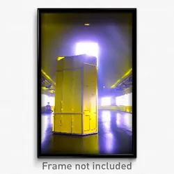 Pixel Art Poster - Yellow Vault (8 Bit Psychedelic Trippy Video Game Print)