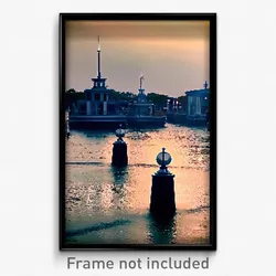 Pixel Art Poster - Famous Mooring (8 Bit Psychedelic Trippy Video Game Print)