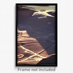 Pixel Art Poster - Clean Petroglyphs (8 Bit Psychedelic Trippy Video Game Print)