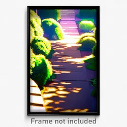 Pixel Art Poster - Admired Path (8 Bit Psychedelic Trippy Video Game Print)