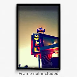 Pixel Art Poster - Wonderful Motel (8 Bit Psychedelic Trippy Video Game Print)