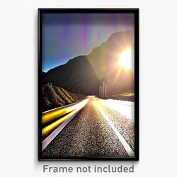 Pixel Art Poster - Incredible Road (8 Bit Psychedelic Trippy Video Game Print)