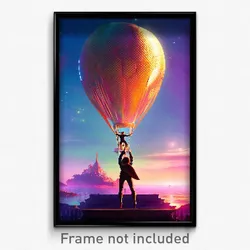 Pixel Art Poster - Admirable Esplande (8 Bit Psychedelic Video Game Print)