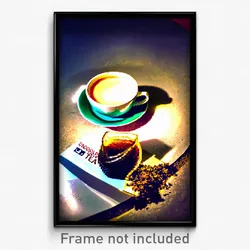 Pixel Art Poster - Underground Tea (8 Bit Psychedelic Trippy Video Game Print)