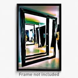 Pixel Art Poster - Large Mirror (8 Bit Psychedelic Trippy Video Game Print)
