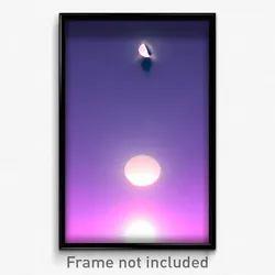 Pixel Art Poster - Smooth Moon Battle (8 Bit Psychedelic Video Game Print)