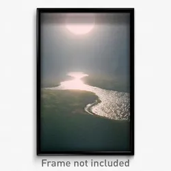 Pixel Art Poster - Unwelcoming Flood (8 Bit Psychedelic Trippy Video Game Print)