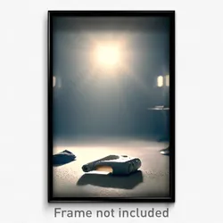 Pixel Art Poster - Distant Hibernaculum (8 Bit Psychedelic Video Game Print)