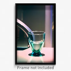 Pixel Art Poster - Perfect Glass (8 Bit Psychedelic Trippy Video Game Print)