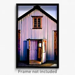 Pixel Art Poster - Bold Outbuilding (8 Bit Psychedelic Trippy Video Game Print)