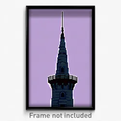Pixel Art Poster - Smooth Turret (8 Bit Psychedelic Trippy Video Game Print)