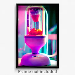 Pixel Art Poster - Velvety Blender (8 Bit Psychedelic Trippy Video Game Print)