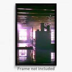 Pixel Art Poster - Unknown Boiler Room (8 Bit Psychedelic Video Game Print)