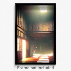 Pixel Art Poster - Imperfect Hideout (8 Bit Psychedelic Trippy Video Game Print)