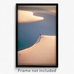 Pixel Art Poster - Imaginary Sandbar (8 Bit Psychedelic Trippy Video Game Print)
