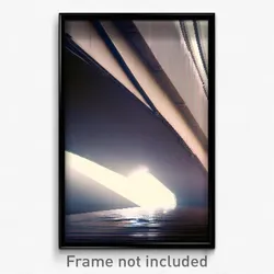 Pixel Art Poster - Incredible Overhang (8 Bit Psychedelic Video Game Print)