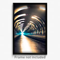 Pixel Art Poster - Basic Tunnel (8 Bit Psychedelic Trippy Video Game Print)