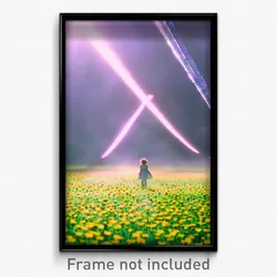 Pixel Art Poster - Dizzying Wild (8 Bit Psychedelic Trippy Video Game Print)