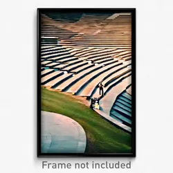Pixel Art Poster - Important Amphitheatre (8 Bit Psychedelic Video Game Print)