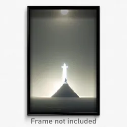 Pixel Art Poster - Spotless Ziggurat (8 Bit Psychedelic Trippy Video Game Print)