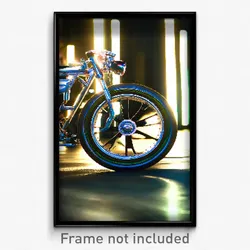 Pixel Art Poster - Terrific Wheels (8 Bit Psychedelic Trippy Video Game Print)