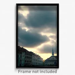Pixel Art Poster - Cloudy Furth (8 Bit Psychedelic Trippy Video Game Print)