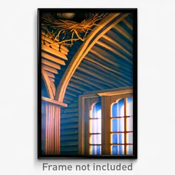 Pixel Art Poster - Classic Nest (8 Bit Psychedelic Trippy Video Game Print)