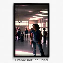 Pixel Art Poster - Dim Middle School (8 Bit Psychedelic Trippy Video Game Print)