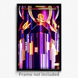 Pixel Art Poster - Glossy Movie Awards (8 Bit Psychedelic Video Game Print)