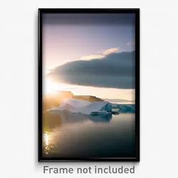 Pixel Art Poster - Arctic Aperture (8 Bit Psychedelic Trippy Video Game Print)