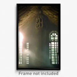 Pixel Art Poster - Spotted Convent (8 Bit Psychedelic Trippy Video Game Print)