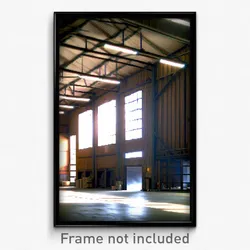 Pixel Art Poster - Detailed Warehouse (8 Bit Psychedelic Video Game Print)