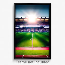 Pixel Art Poster - Zealous Stadium (8 Bit Psychedelic Trippy Video Game Print)