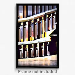 Pixel Art Poster - Rich Balustrade (8 Bit Psychedelic Trippy Video Game Print)