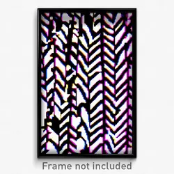 Pixel Art Poster - Zigzag Wire (8 Bit Psychedelic Trippy Weird Video Game Print)