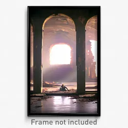 Pixel Art Poster - Subtle Ruin (8 Bit Psychedelic Trippy Weird Video Game Print)
