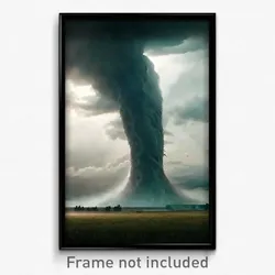 Pixel Art Poster - Deadly Tornado (8 Bit Psychedelic Trippy Video Game Print)