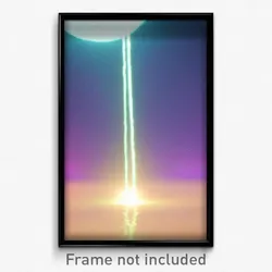 Pixel Art Poster - Fluid View (8 Bit Psychedelic Trippy Weird Video Game Print)