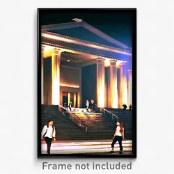 Pixel Art Poster - Massive College (8 Bit Psychedelic Trippy Video Game Print)