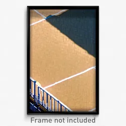 Pixel Art Poster - Tan Court (8 Bit Psychedelic Trippy Weird Video Game Print)