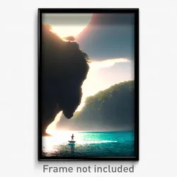 Pixel Art Poster - Superb Coast (8 Bit Psychedelic Trippy Video Game Print)