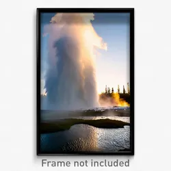 Pixel Art Poster - Voluminous Geyser (8 Bit Psychedelic Trippy Video Game Print)