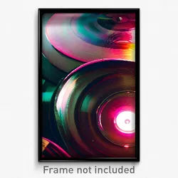 Pixel Art Poster - Infinite Vinyl (8 Bit Psychedelic Trippy Video Game Print)
