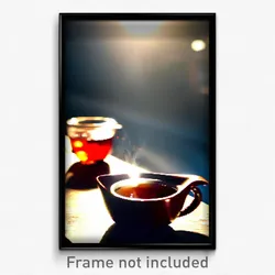 Pixel Art Poster - Clean Hot Tea (8 Bit Psychedelic Trippy Video Game Print)
