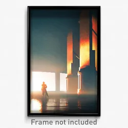 Pixel Art Poster - Nice Vicarge (8 Bit Psychedelic Trippy Video Game Print)