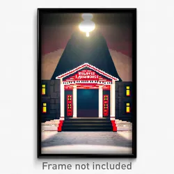 Pixel Art Poster - Beloved Madhouse (8 Bit Psychedelic Trippy Video Game Print)