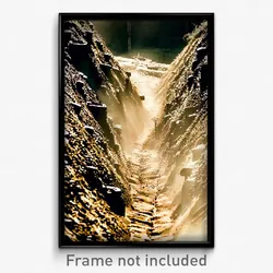 Pixel Art Poster - Dirty Trenches (8 Bit Psychedelic Trippy Video Game Print)