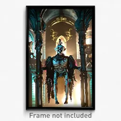 Pixel Art Poster - Elaborate Grotesque (8 Bit Psychedelic Video Game Print)
