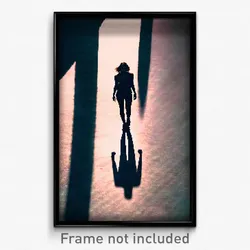 Pixel Art Poster - Natural Shadow (8 Bit Psychedelic Trippy Video Game Print)